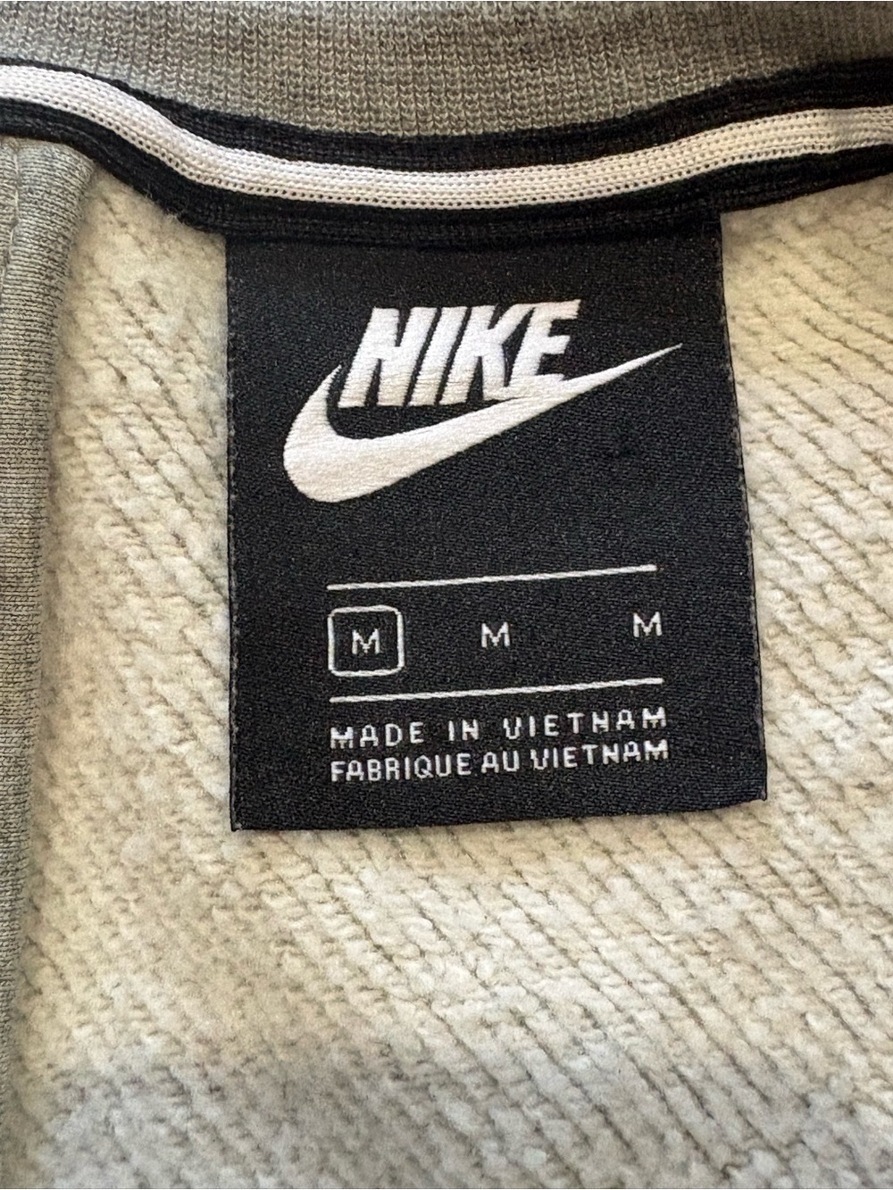 Nike Grey Cropped Sweatshirt with Rose Gold Logo - Picture 5 of 7